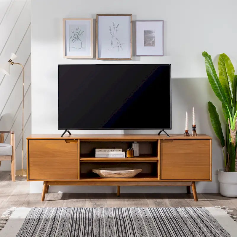 Middlebrook 70-inch Mid-Century Solid Wood TV Stand
