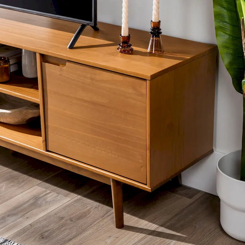 Middlebrook 70-inch Mid-Century Solid Wood TV Stand