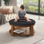Modern Large Round Ottoman Coffee Table