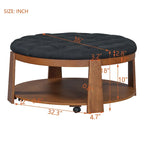 Modern Large Round Ottoman Coffee Table