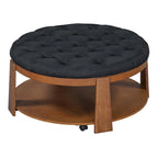 Modern Large Round Ottoman Coffee Table