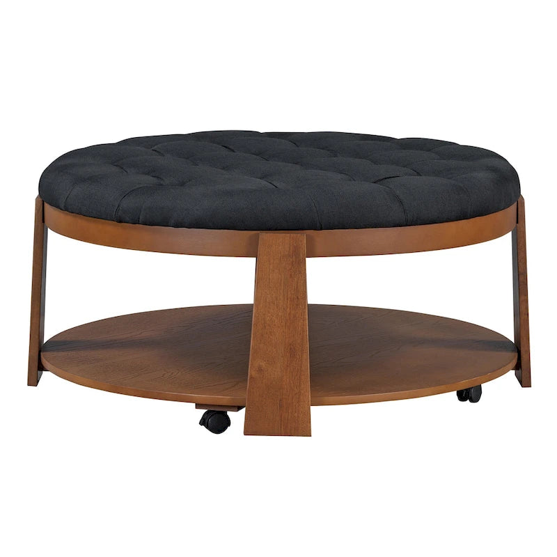 Modern Large Round Ottoman Coffee Table