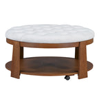 Modern Large Round Ottoman Coffee Table