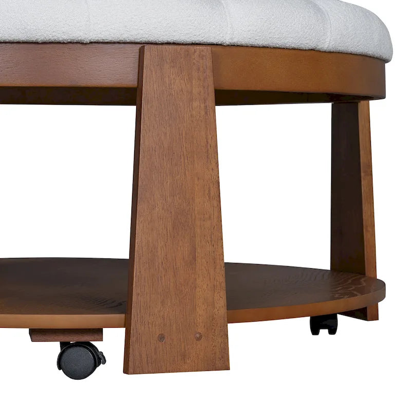 Modern Large Round Ottoman Coffee Table