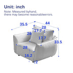 44 Upholstered Arm Chair with Pillows