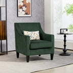 Emerald Modern 26.8 Arm Chair with Rubber Wood Legs