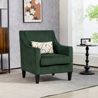 Emerald Modern 26.8 Arm Chair with Rubber Wood Legs