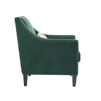 Emerald Modern 26.8 Arm Chair with Rubber Wood Legs