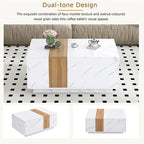 Coffee Table with 2 Storage Drawers and Wood Grain Finish