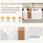 Coffee Table with 2 Storage Drawers and Wood Grain Finish