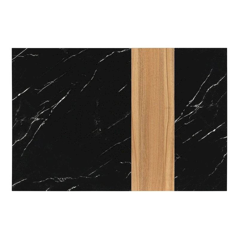 Coffee Table with 2 Storage Drawers and Wood Grain Finish