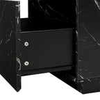 Coffee Table with 2 Storage Drawers and Wood Grain Finish