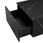 Coffee Table with 2 Storage Drawers and Wood Grain Finish