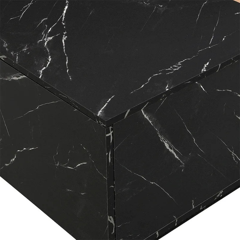 Coffee Table with 2 Storage Drawers and Wood Grain Finish