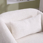 Swivel Barrel Chair, Comfy Round Accent Sofa Chair for Living Room, 360 Degree Swivel Barrel Club Chair