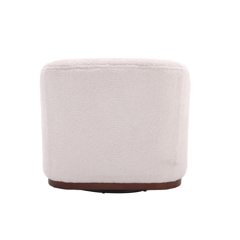 Swivel Barrel Chair, Comfy Round Accent Sofa Chair for Living Room, 360 Degree Swivel Barrel Club Chair