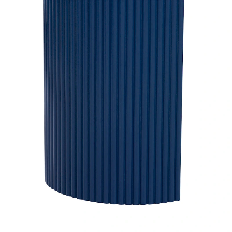 Curved Design Console Table with Unique Vertical Stripe Design ,Suitable for Living Room,Study and Entrance