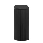 Curved Design Console Table with Unique Vertical Stripe Design ,Suitable for Living Room,Study and Entrance