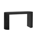 Curved Design Console Table with Unique Vertical Stripe Design ,Suitable for Living Room,Study and Entrance