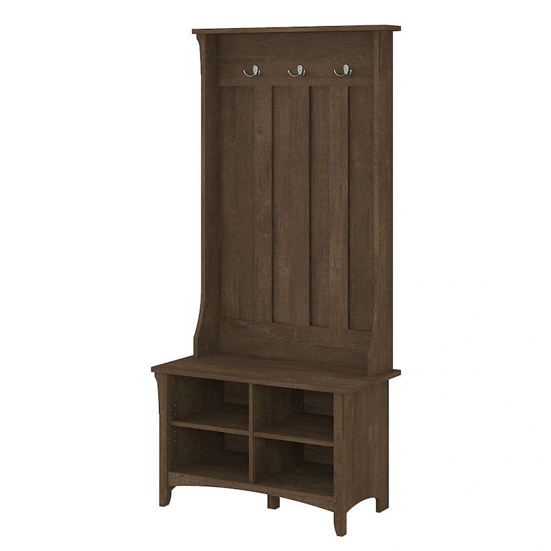 Salinas Hall Tree with Shoe Storage Bench by Bush Furniture