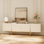 78.7 TV Stand, Entertainment Center with Faux Marble Top