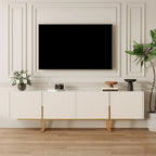 78.7 TV Stand, Entertainment Center with Faux Marble Top