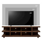 Bridgevine Home Laurel Canyon 85 inch TV Stand for TVs up to 95 inches, No Assembly Required