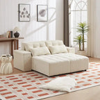 GDFStudio - Emerson Modular Corduroy 3-Seater Sofa with Storage and Customizable Design