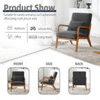 GDFStudio - Olivia Velvet Upholstered Accent Chair with Solid Wood Frame and Comfortable Cushion