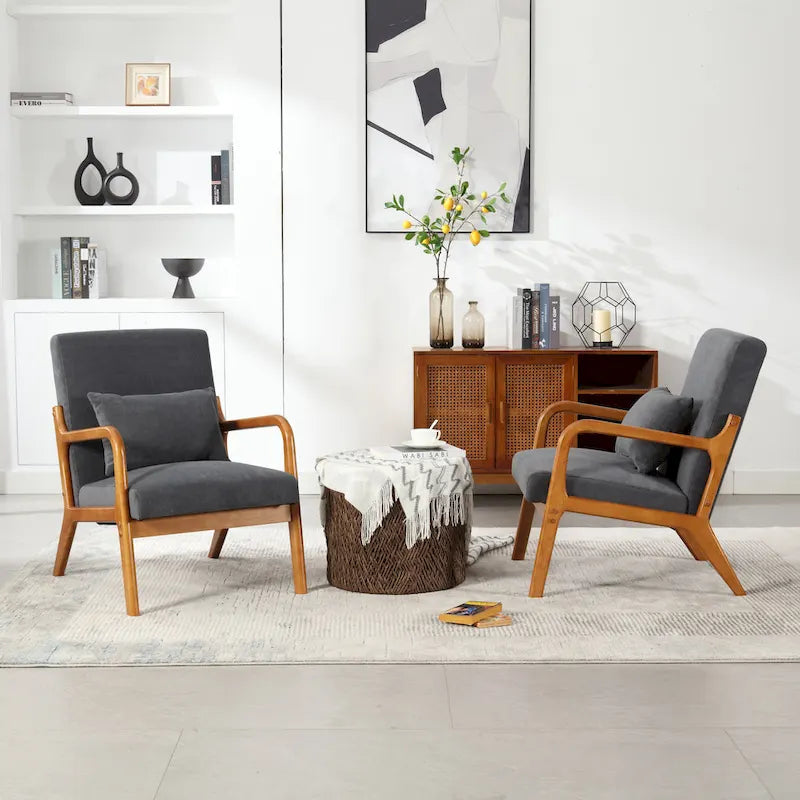 GDFStudio - Olivia Velvet Upholstered Accent Chair with Solid Wood Frame and Comfortable Cushion