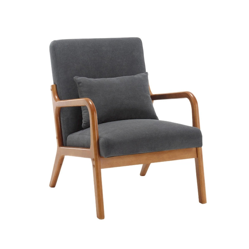 GDFStudio - Olivia Velvet Upholstered Accent Chair with Solid Wood Frame and Comfortable Cushion