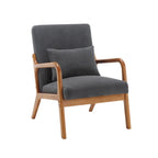 GDFStudio - Olivia Velvet Upholstered Accent Chair with Solid Wood Frame and Comfortable Cushion