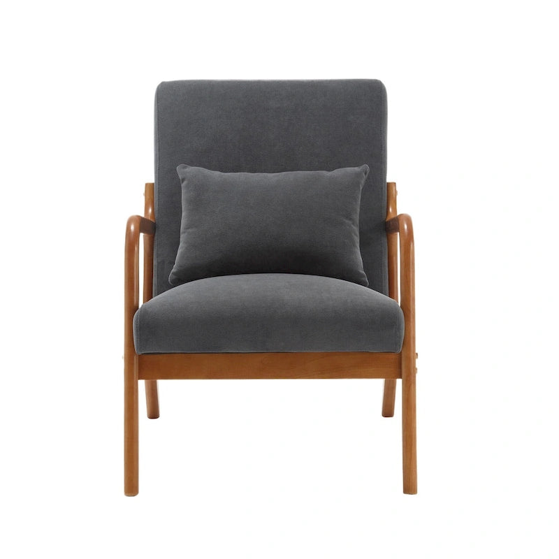 GDFStudio - Olivia Velvet Upholstered Accent Chair with Solid Wood Frame and Comfortable Cushion