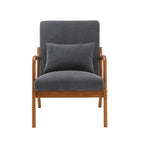 GDFStudio - Olivia Velvet Upholstered Accent Chair with Solid Wood Frame and Comfortable Cushion