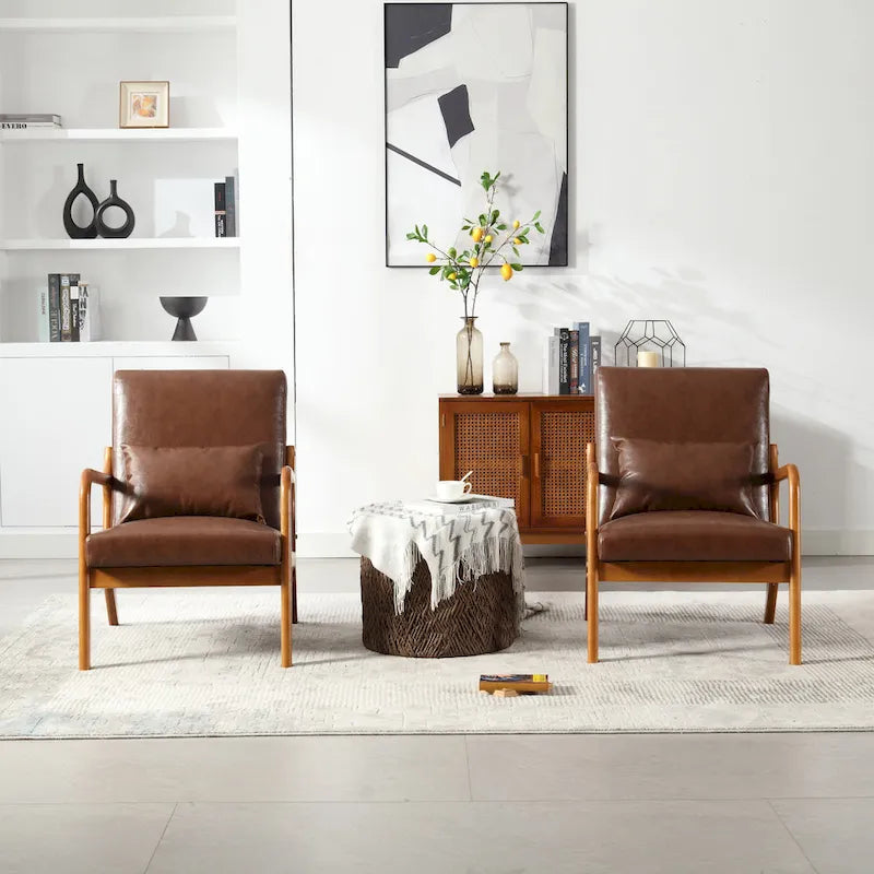 GDFStudio - Olivia Velvet Upholstered Accent Chair with Solid Wood Frame and Comfortable Cushion