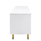 Modern warm white TV cabinet , for Living Room Bedroom