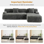 Cloud Sectional Sofa, Modern Upholstered Couch with 2 Throw Pillows, Free-Combined Sofa, Modular Sectional L Shaped Couch