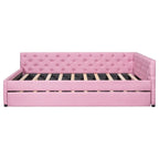 Full XL Solid Wood Platform Bed with Twin XL Trundle, Pine Frame