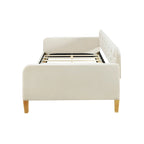 Upholstered Daybed w4 Support Legs, Button Tufting Loveseat Sofa Bed