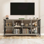 8 Cube Storage Organizer Bookcases, 3 Tier Metal Horizontal Bookcase