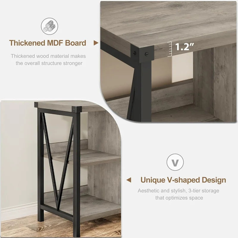 8 Cube Storage Organizer Bookcases, 3 Tier Metal Horizontal Bookcase