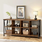 8 Cube Storage Organizer Bookcases, 3 Tier Metal Horizontal Bookcase