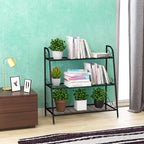 Costway 3-tier Metal Plant Stand Shelf Flower Pot Holder Display Rack