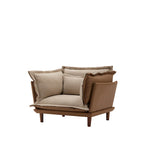 Modern Style Chenille Oversized Armchair Accent Chair Single Sofa Lounge Chair for Living Room, Bedroom