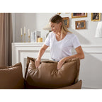 Modern Style Chenille Oversized Armchair Accent Chair Single Sofa Lounge Chair for Living Room, Bedroom