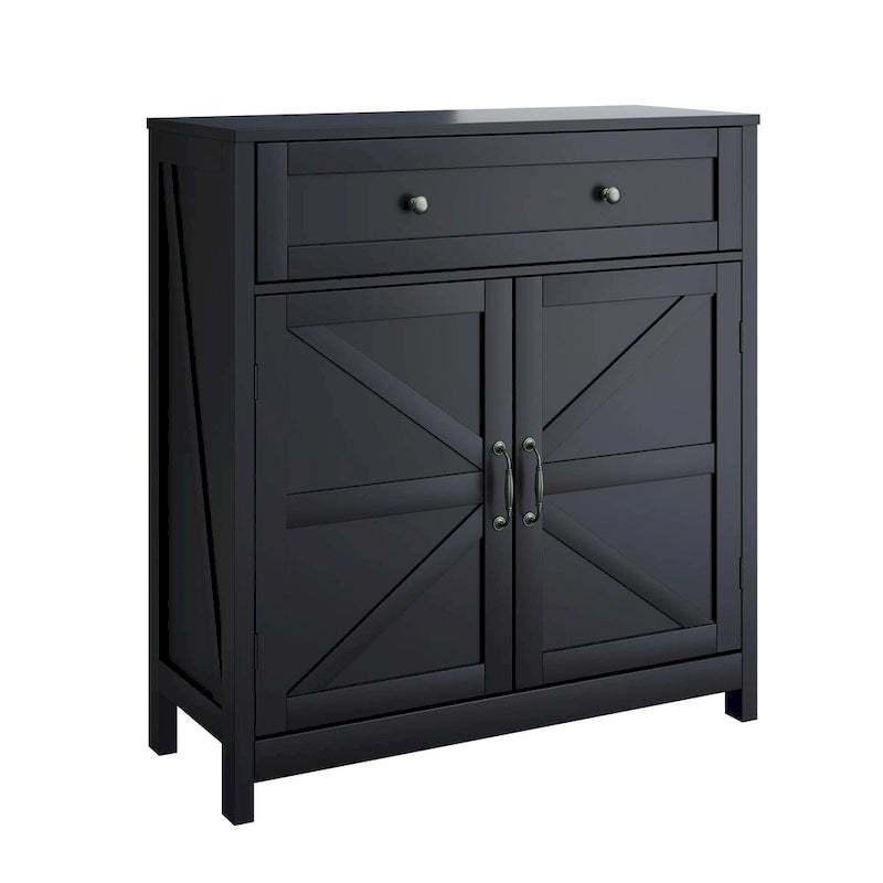 Coffee Bar Cabinet with Two Drawers, Kitchen Storage Cabinet with Adjustable Shelf, Buffet Cabinet with Two Doors