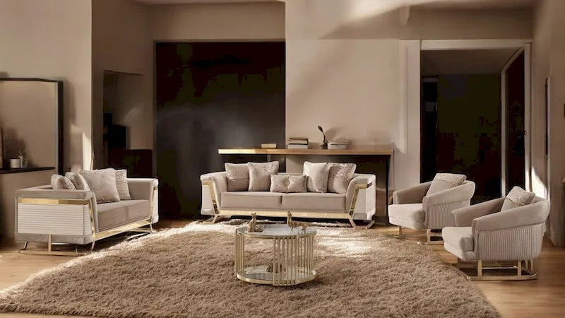 ActiveZen 4 Pieces Living Room Sets 1 Sofa 1 Loveseat 2 Chair