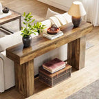63 Inch Long Console Table Farmhouse Sofa Table