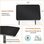 42.5 H Tall Small Standing Desk Mobile Portable Rolling Laptop PC Table Adjustable Height w/ Wheels