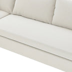 116 Chenille U-Shaped Modular Sectional Sofa, 8-Seater